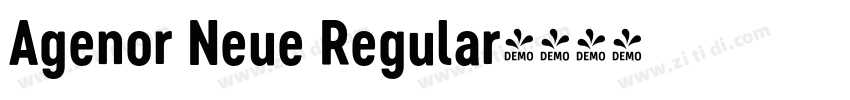 Agenor Neue Regular字体转换